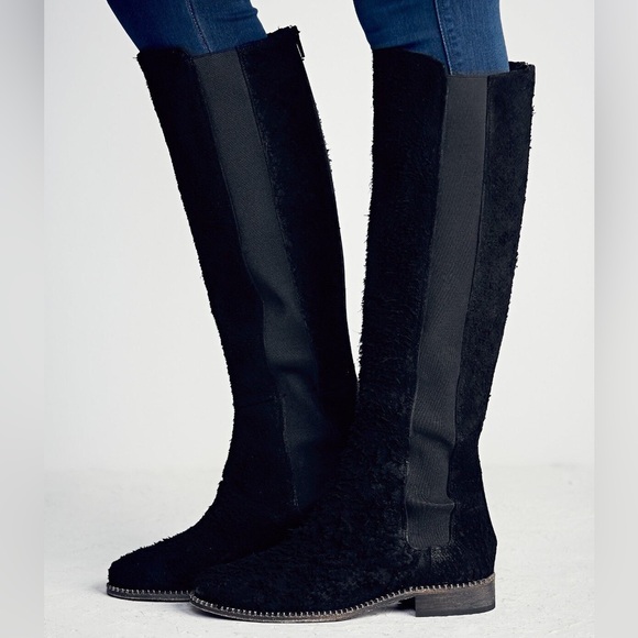 NWOB Free People Callow Black Knee High Boots - Picture 6 of 10